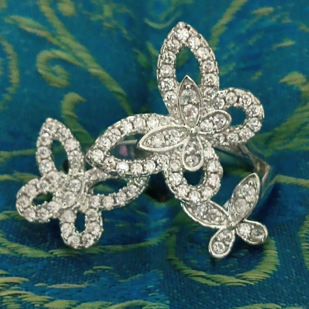 925 butterfly ring - Picture 3 of 6